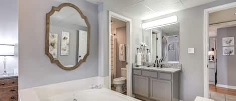 Condo (#204 - No Pets) | Bathroom | Towels, toilet paper