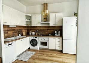 Kühlschrank, Ofen, Herdplatte, Geschirrspüler