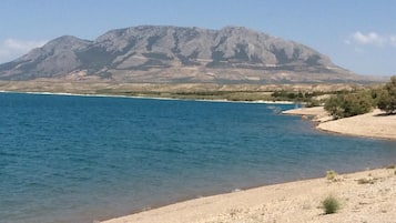 Vlak bij het strand