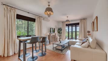 Televisie, een dvd-speler en een stereo