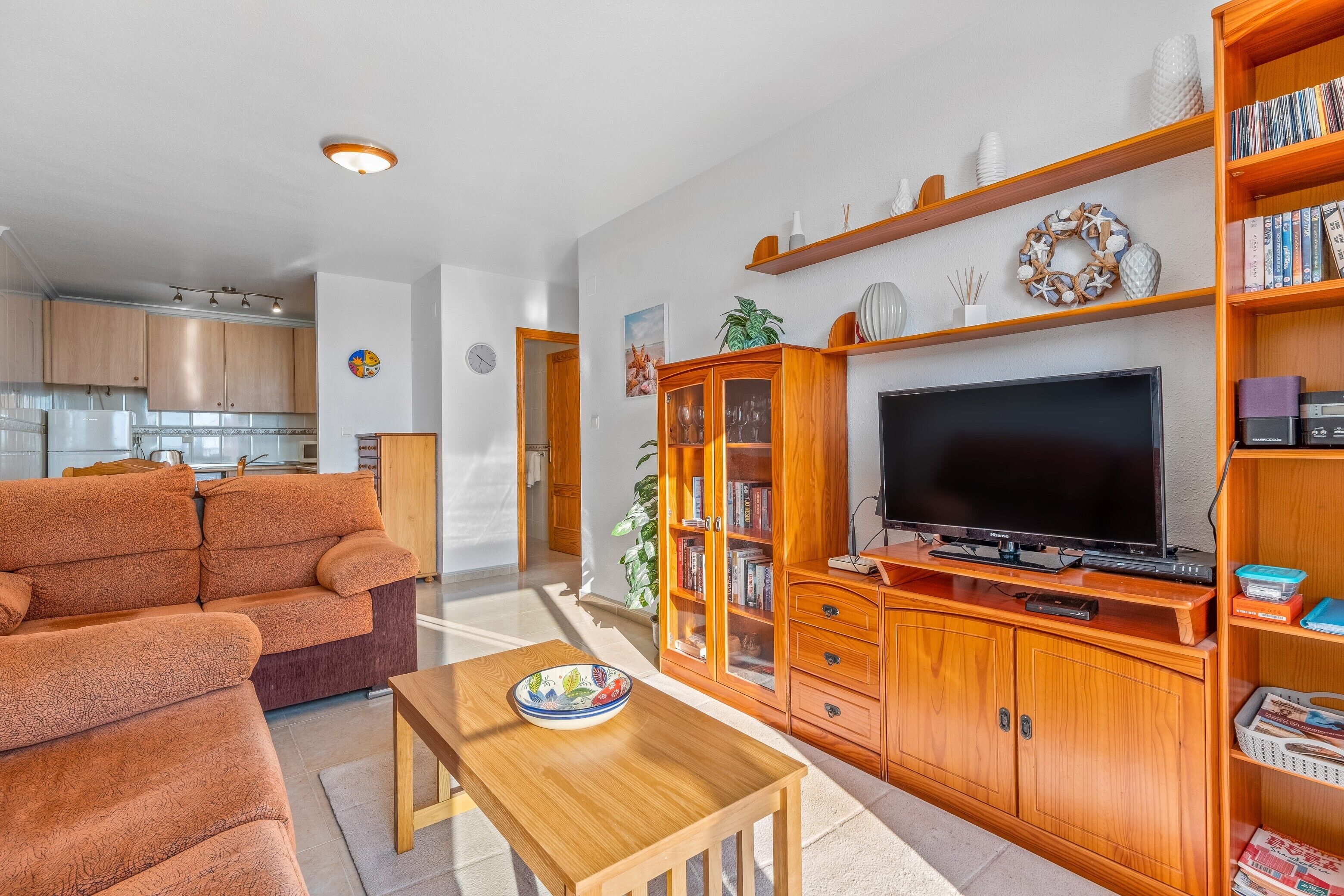 TV, DVD player, stereo