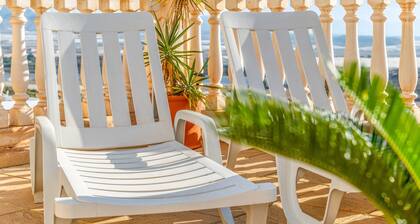 Apartment in Bolnuevo with Sea View, Shared Pool, A/C & Wi-Fi