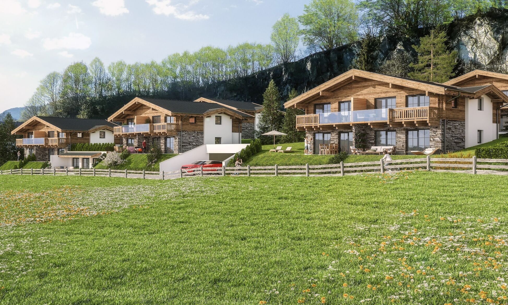 Außenseite Ferienhaus [Sommer]