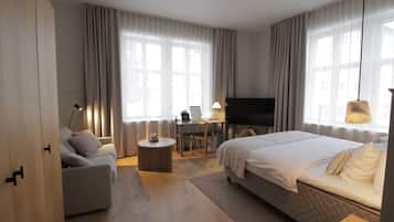 Premium bedding, pillow-top beds, individually decorated