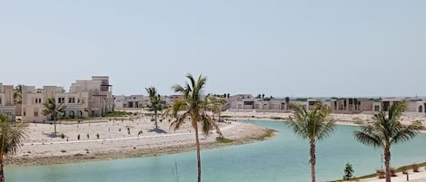 Beach nearby, sun-loungers