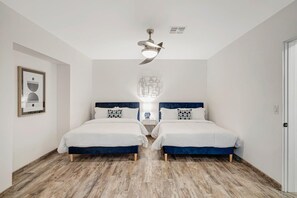 4 bedrooms, iron/ironing board, travel cot, free WiFi