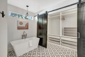 Hair dryer, towels