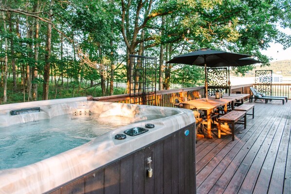 屋外ダイニングエリア