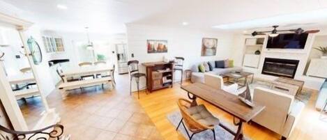 Maison, 3 chambres | Cuisine privée | Réfrigérateur, four, cafetière/bouilloire, grille-pain