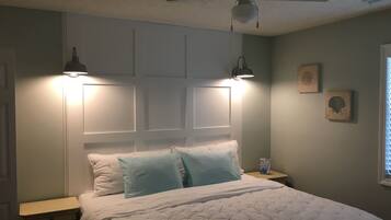 1 bedroom, iron/ironing board, travel crib, free WiFi