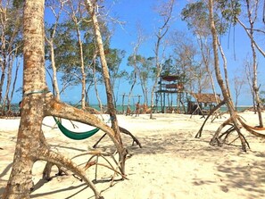 Vervoer van/naar het strand, strandlakens, yoga