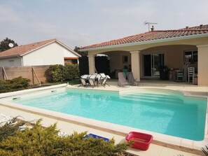 Outdoor pool, a heated pool - Villa (Lacanau)