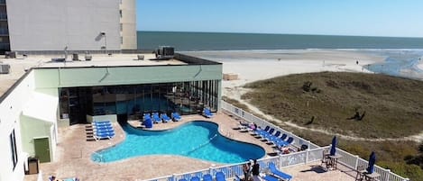 Indoor pool, outdoor pool