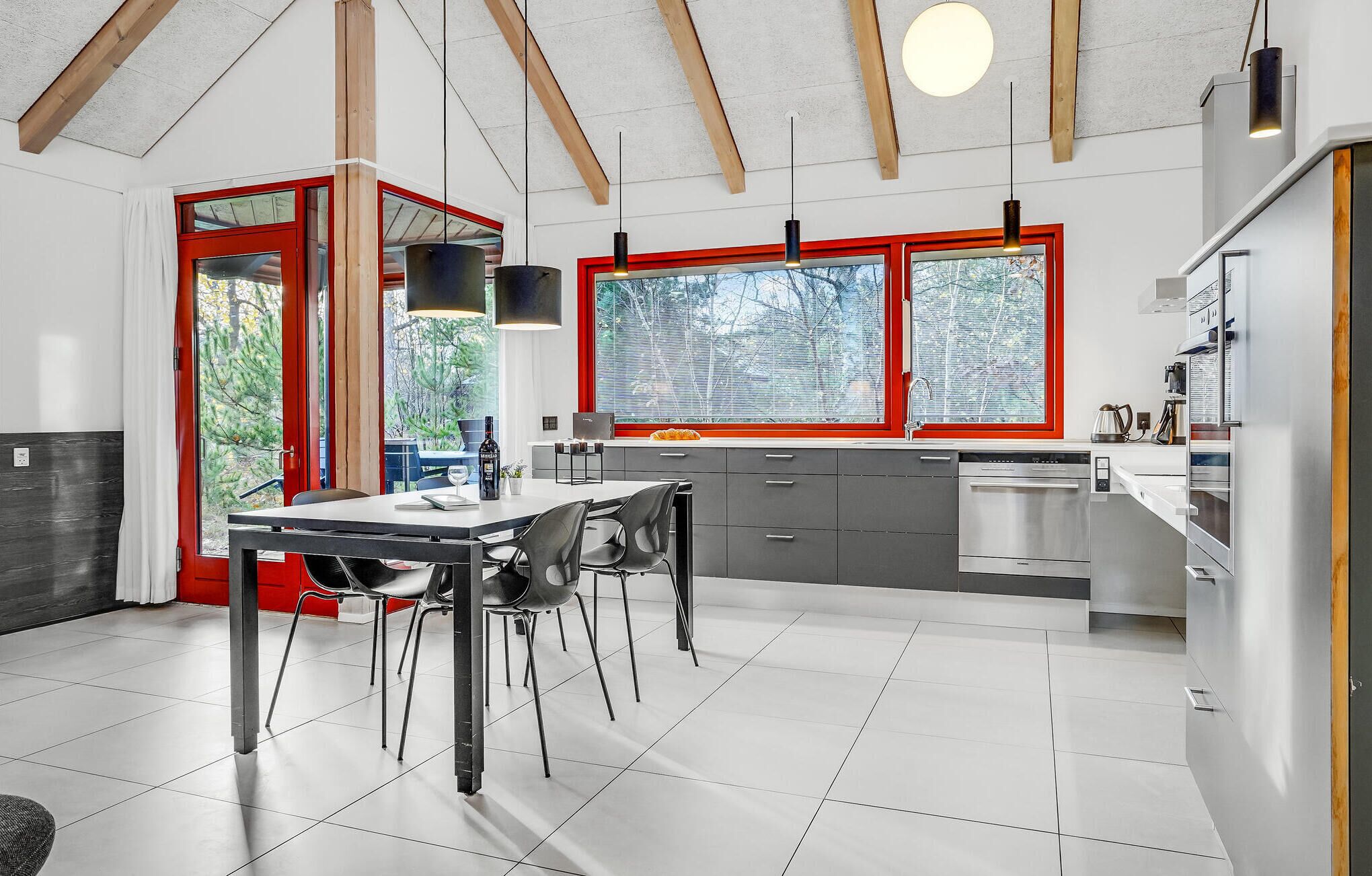 Fridge, dishwasher, coffee/tea maker