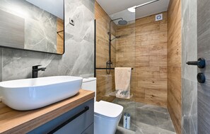 Shower, hair dryer