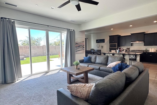 Modern living with open space, stylish comfort, and outdoor access for all.