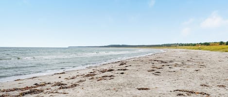 Nær stranden og fisking