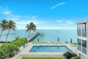 Een verwarmd zwembad