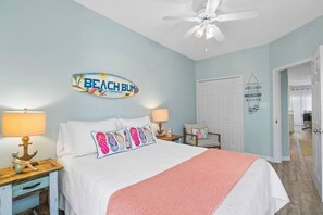 2 bedrooms, iron/ironing board, free WiFi, bed sheets