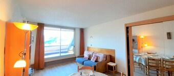 Studio cabine 6 pers avec balcon et vue sur pistes