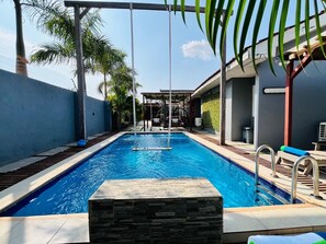 Outdoor pool - Luxurious Villa With Private Pool, Hot Tub and Bar (Adenta)