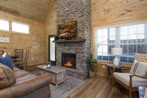 TV, fireplace, video games, offices