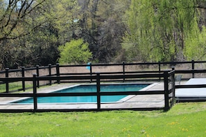 Piscina externa, piscina aquecida