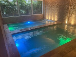 Piscine extérieure, piscine chauffée