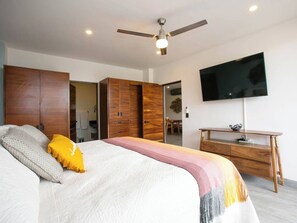 2 bedrooms, iron/ironing board, travel crib, WiFi