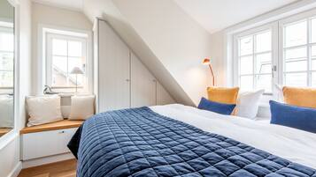 2 slaapkamers, een strijkplank/strijkijzer, wifi, beddengoed