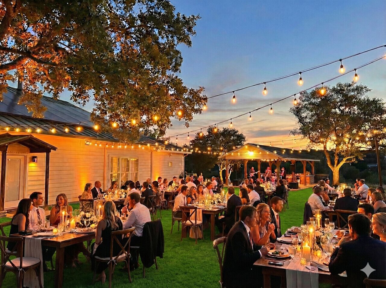 Espace banquet en plein air