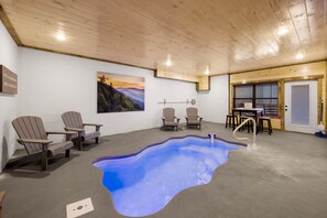 Indoor pool, a heated pool