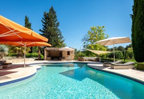 A heated pool