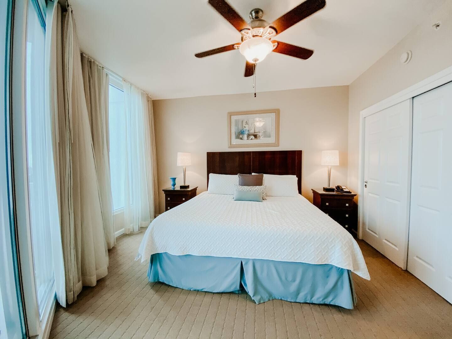 2 bedrooms, iron/ironing board, travel cot, free wifi