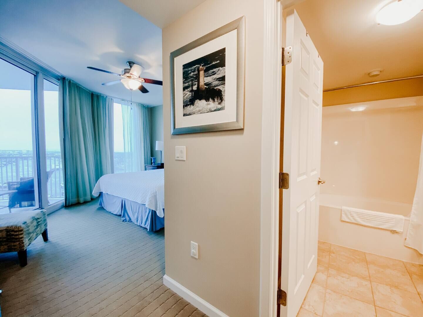 2 bedrooms, iron/ironing board, travel cot, free wifi