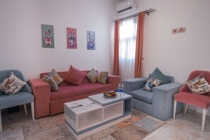 Apartamento, 1 habitación, fumadores, patio | Zona de estar