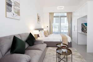 Studio, Multiple Bedrooms, Balcony, City View | Living room - Executive Studio Seven (Dubai)