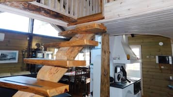 Cabin, 2 Bedrooms, Balcony | Private kitchen | Microwave, stovetop, coffee/tea maker, electric kettle