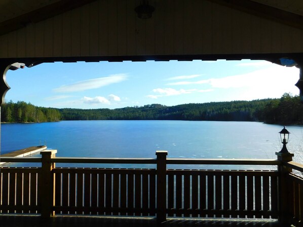 Cabane, 2 chambres, balcon | Enceinte de l’hébergement