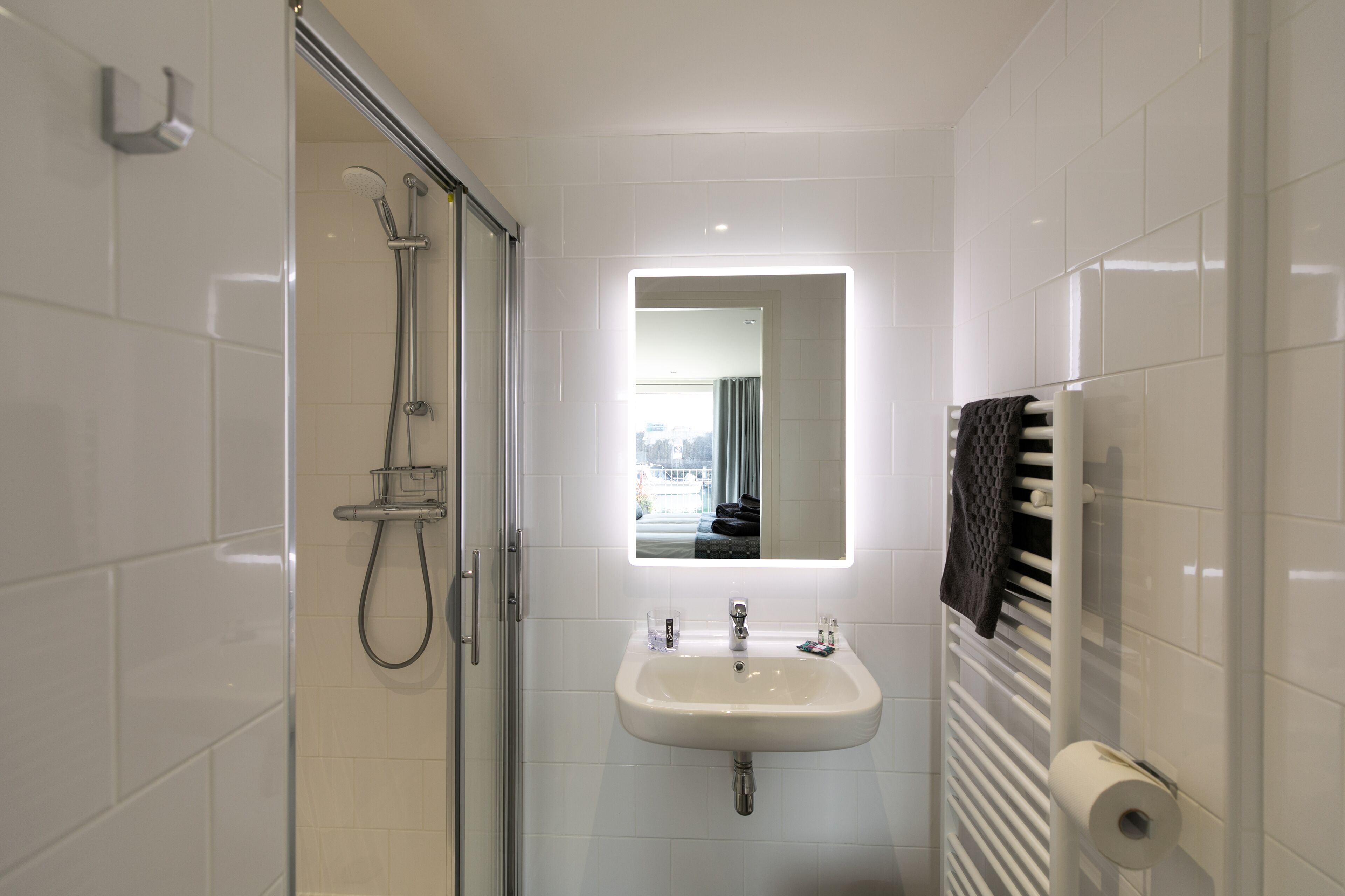 free toiletries, hair dryer, towels, soap