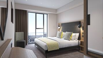 King Room with Waterfront View | Escritorio, espacio para trabajar con laptop y wifi gratis