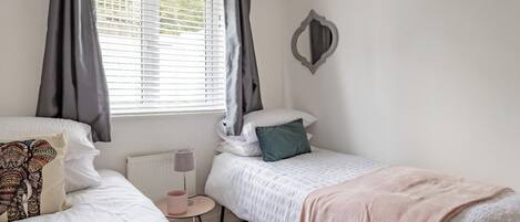 2 間臥室、熨斗/熨衣板、免費無線上網、床單