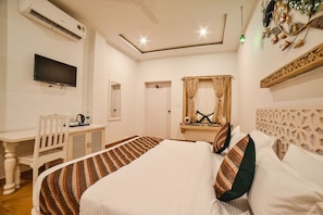 Premium bedding, free WiFi, bed sheets