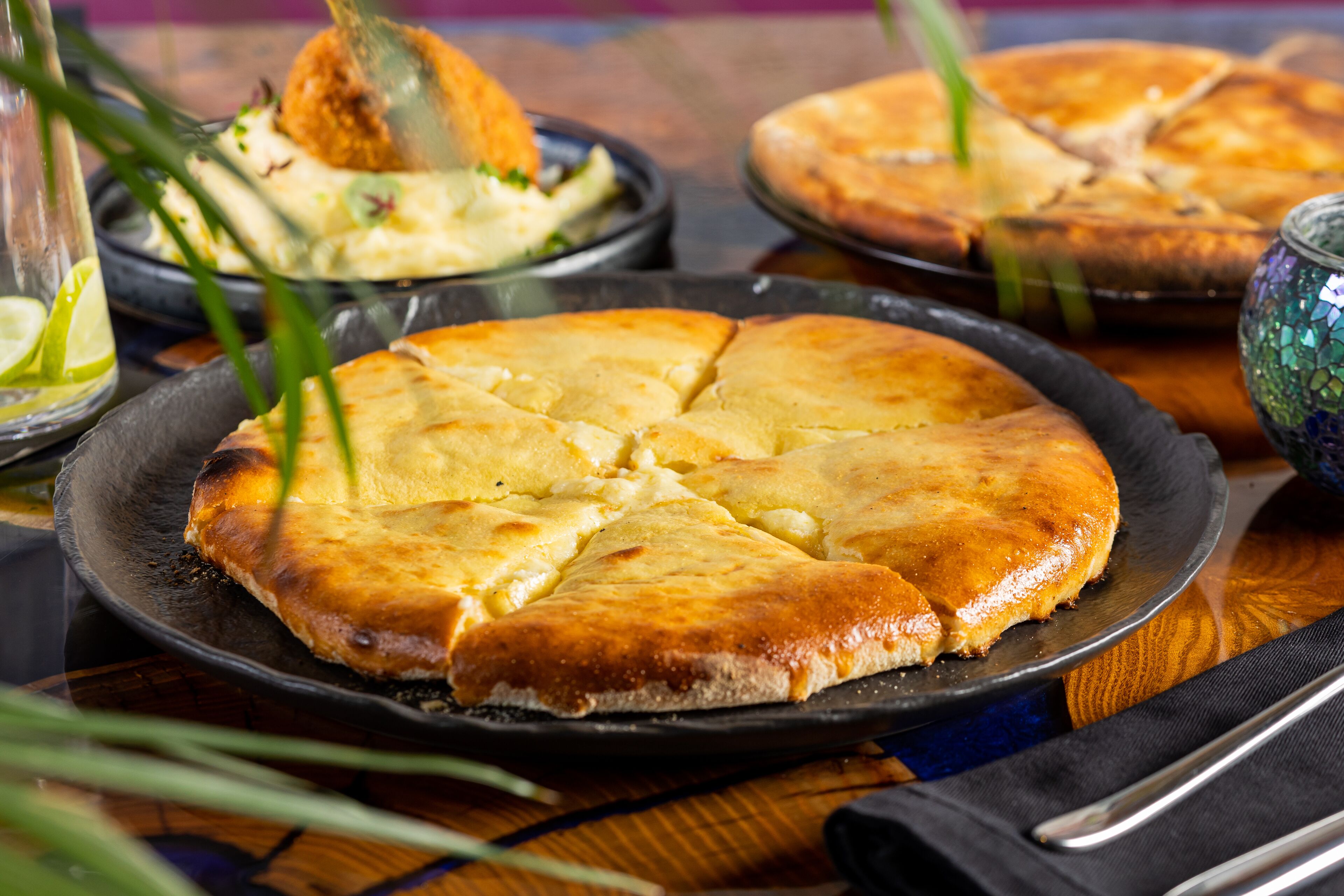 breakfast, lunch and dinner served