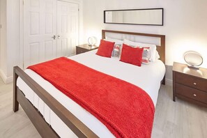 2 bedrooms, premium bedding, iron/ironing board, free WiFi