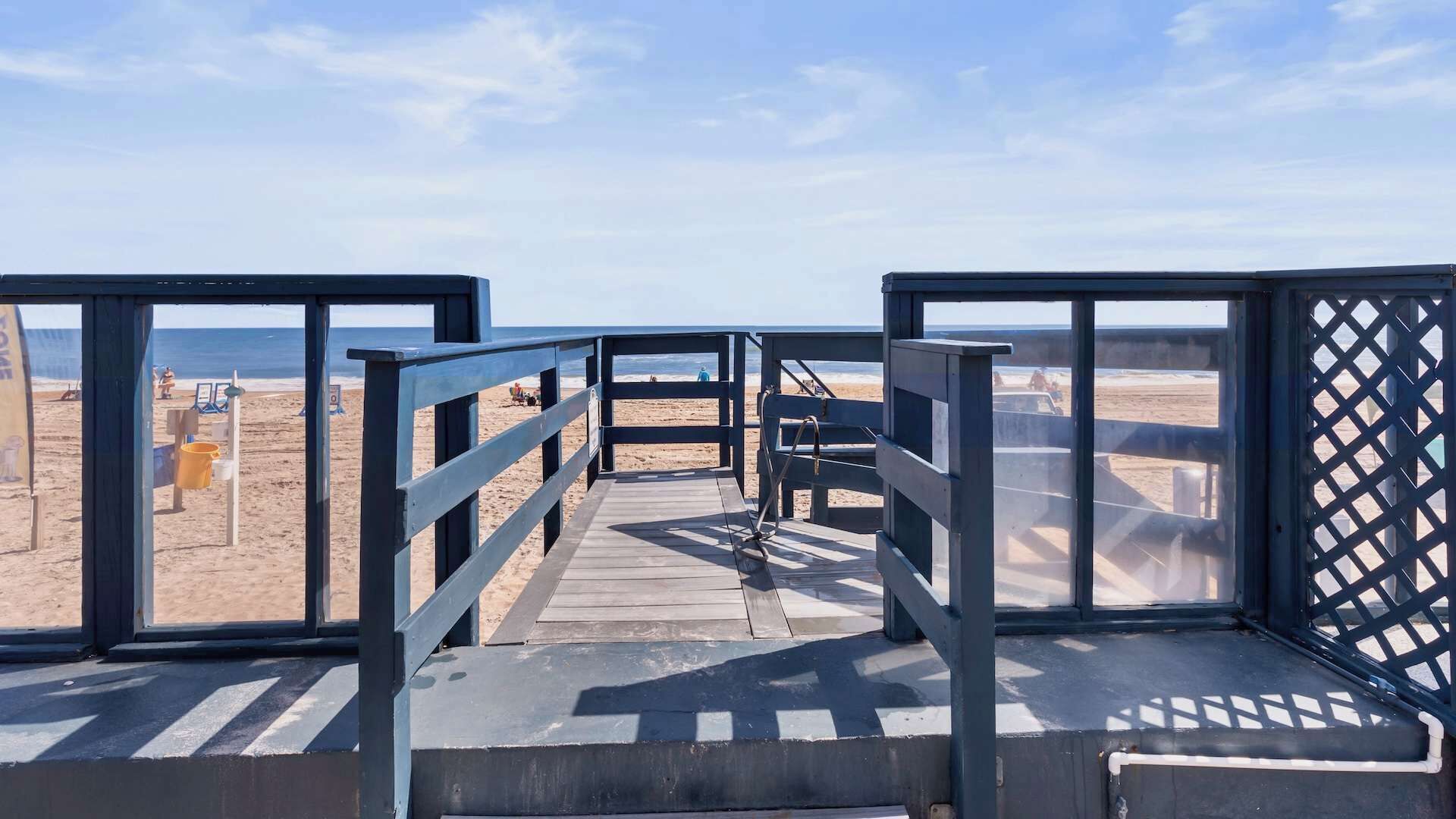 On the beach, beach towels