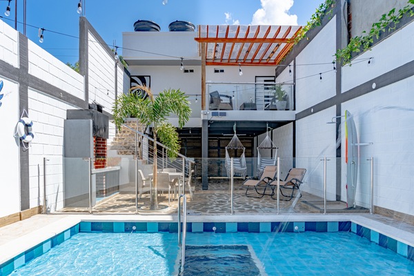 Una piscina techada