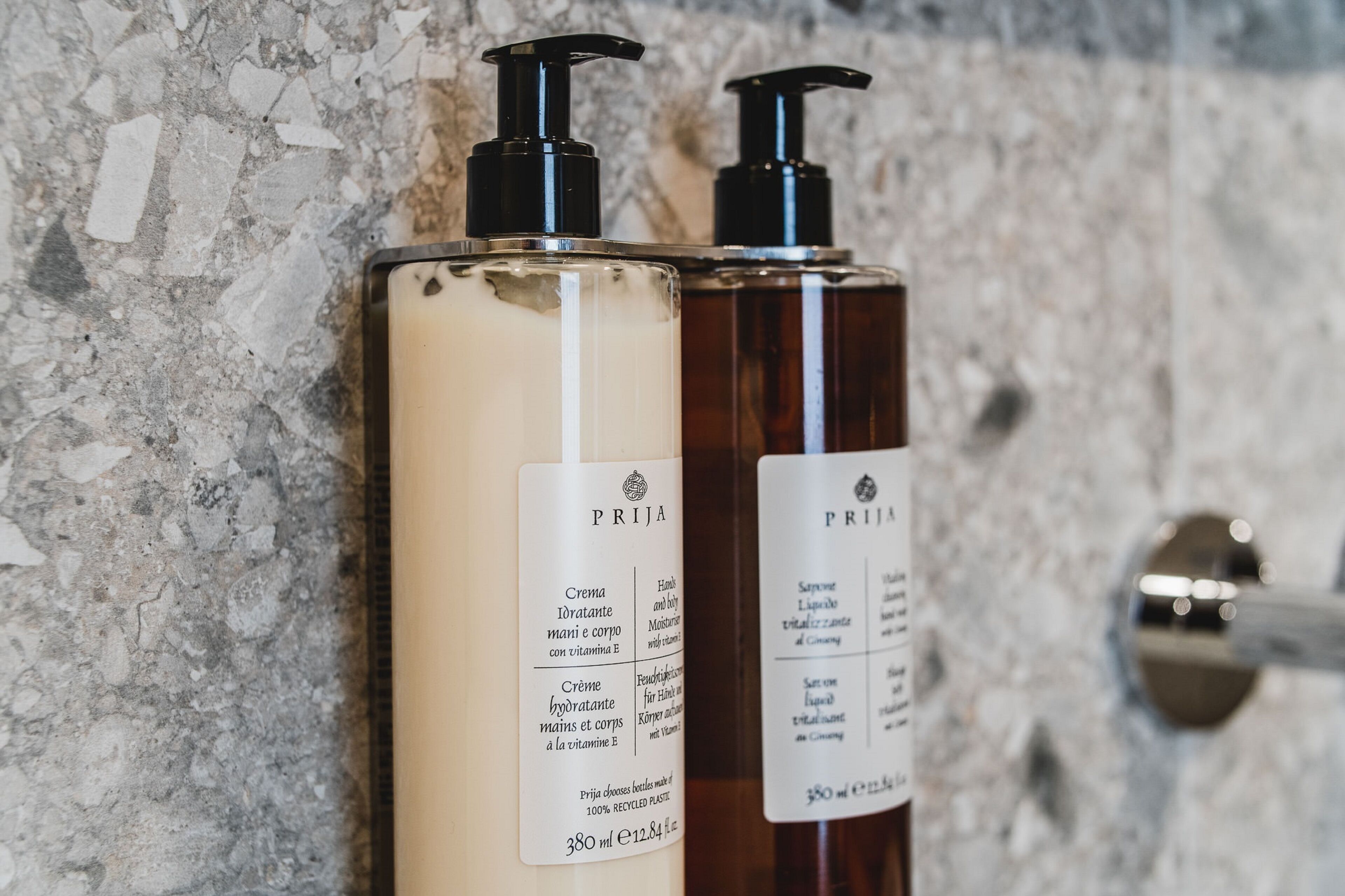 shower, rainfall showerhead, hair dryer, bathrobes