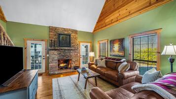 TV connectée, cheminée