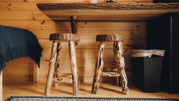 Pine Cabin (Dry Cabin - No Running Water - Exterior Bathroom 200 ft Away) | Individually decorated, individually furnished, iron/ironing board